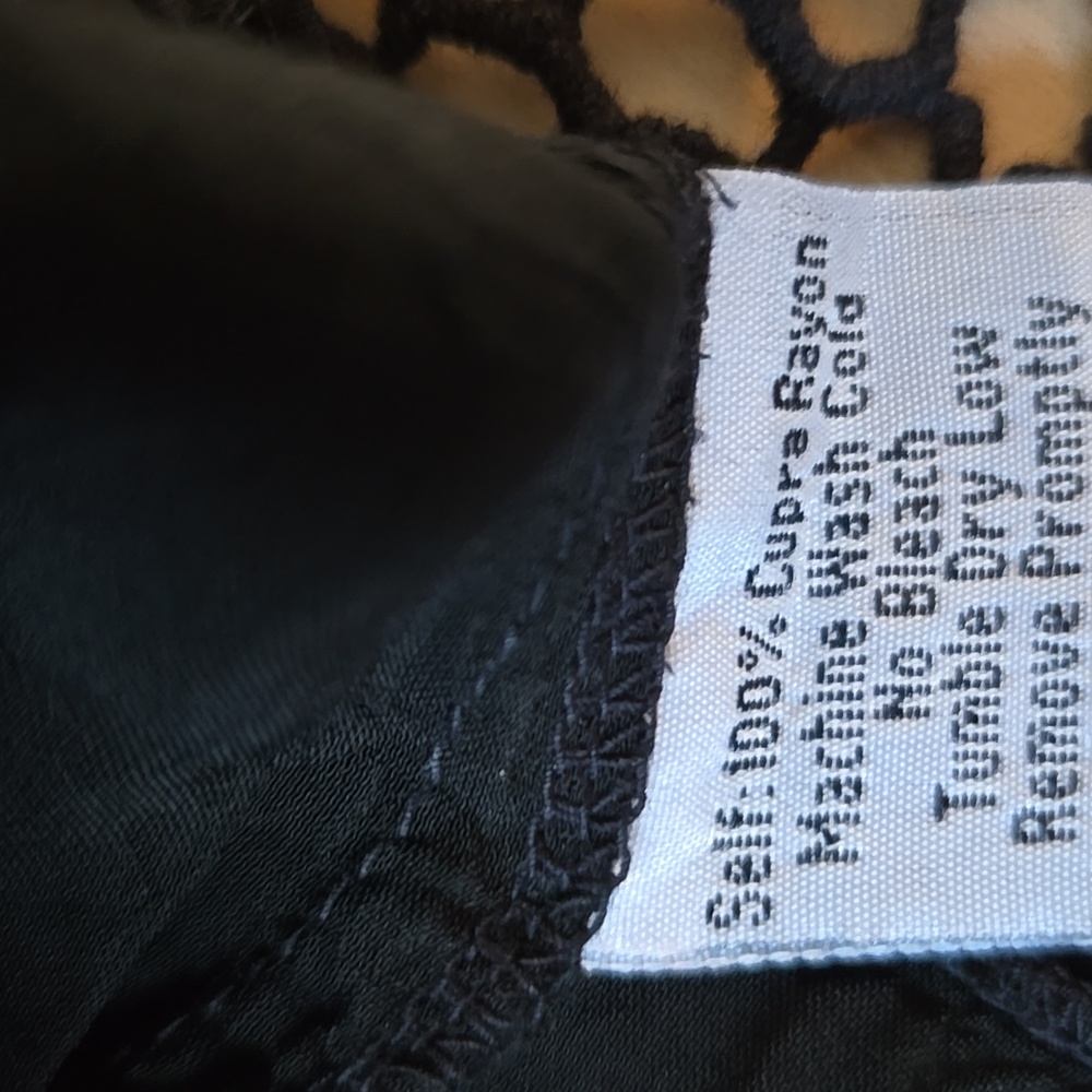 Johnny Was Black Eyelet & Crochet Lace Top - Picture 4 of 7